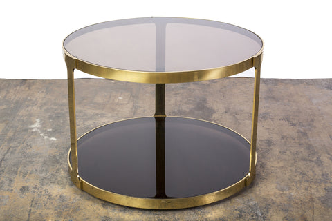 Gorgeous Italian Mid-Century Modernist Bronze Side Table - Art Deco Antiques
 - 1