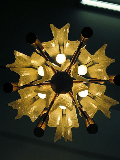 Gorgeous Mid-Century Modernist Austrian Kalmar Chandelier - Art Deco Antiques
 - 4