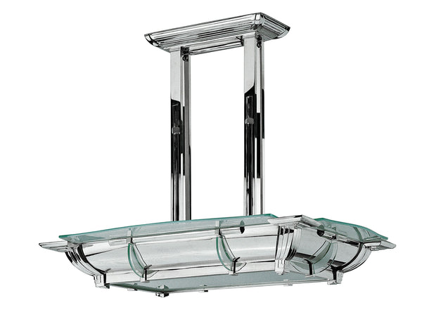 Luxe Art Deco Chandelier - Art Deco Antiques
